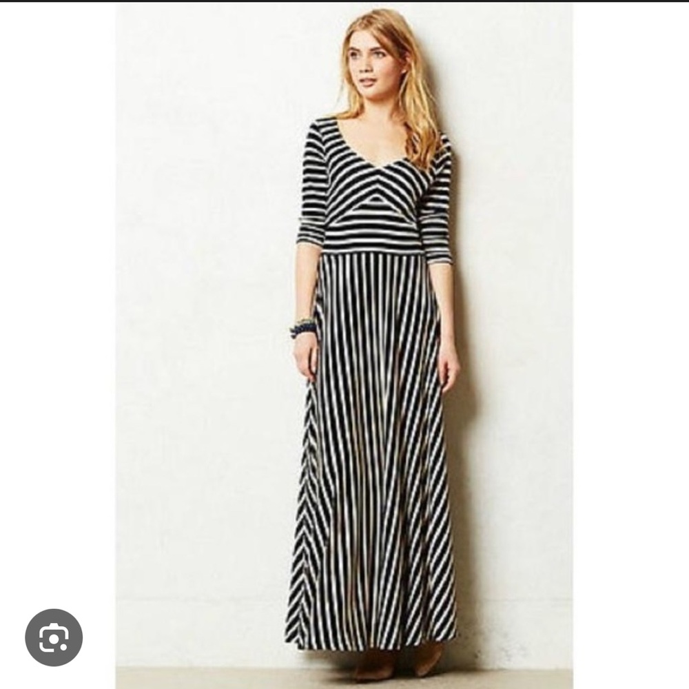 Anthropologie Puella Striped Maxi Dress